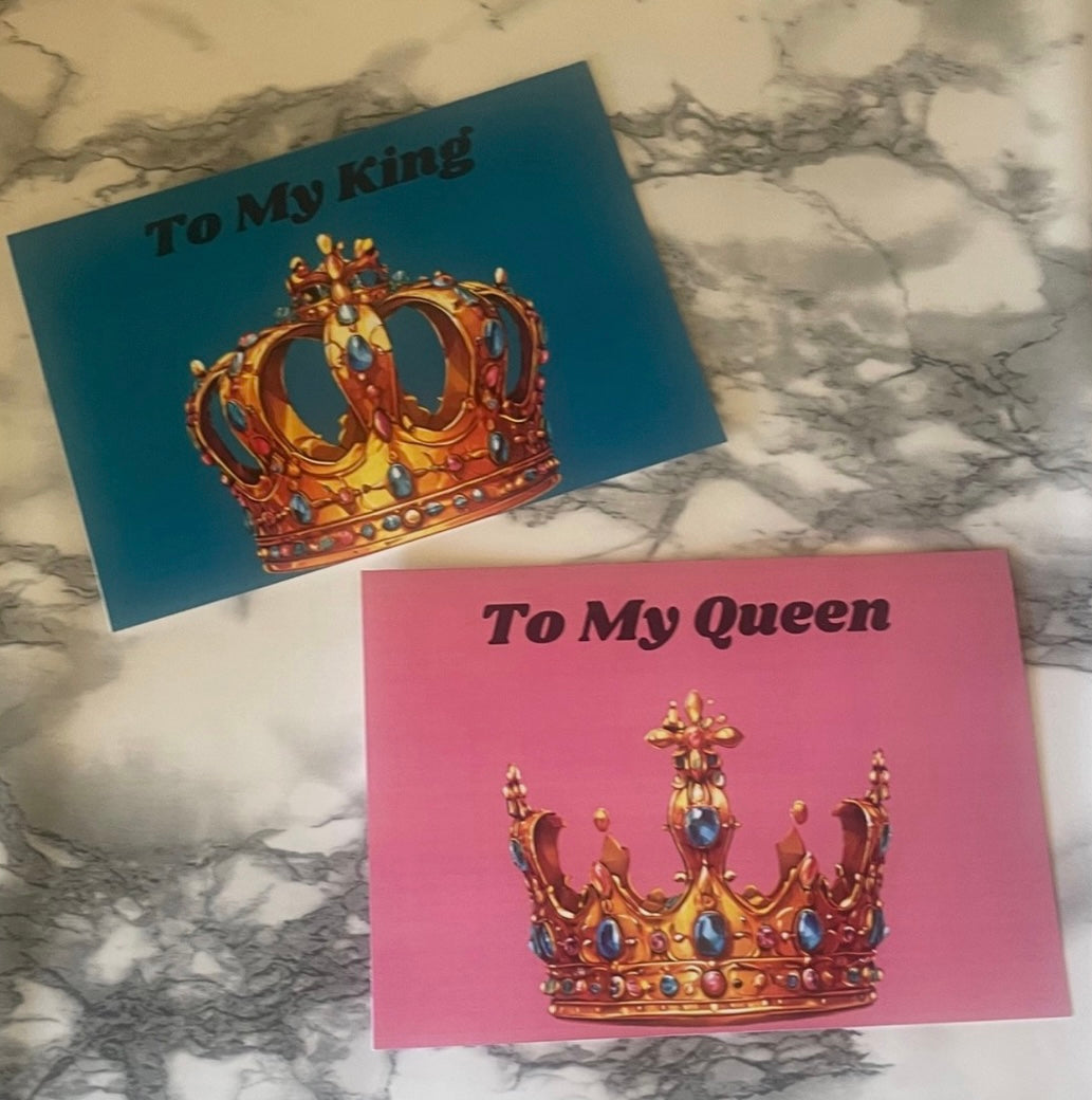 "To My King" Greeting Card